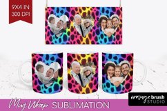 Leopard Print Photo Mug Wrap PNG - Animal Pattern Picture Product Image 1