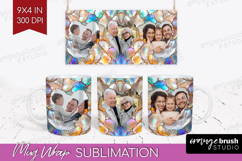 Pearl Photo Mug Wrap PNG - Pearl Texture Picture Frame Mug Product Image 1