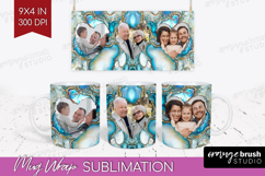Pearl Photo Mug Wrap PNG - Pearl Texture Picture Frame Mug Product Image 1