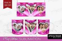 Pearl Photo Mug Wrap PNG - Pearl Texture Picture Frame Mug Product Image 1