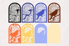 Halloween Laser Cut Bundle | 6 Stained Glass SVG files Product Image 7