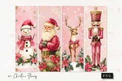 Pink Christmas Printable Bookmarks Product Image 2