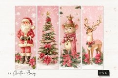 Pink Christmas Printable Bookmarks Product Image 3