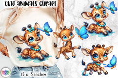 Cute Animals Clipart | Safari Baby Animals Clipart Product Image 1
