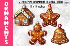 Christmas Ornaments Clipart, Christmas Tree Baubles PNG Product Image 1