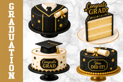 Graduation Party Clipart Bundle, Party Decorations Bundle Product Image 11