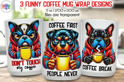 Sarcastic Animals Mug Wrap Sublimation, Cartoon Animals PNG Product Image 1
