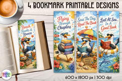 Seagull Reading Bookmarks, Coastal Summer Bookmarks Product Image 1