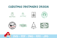 120 SUPER Christmas postmark bundle, mail delivery stamps Product Image 13