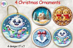 Christmas Ornaments Clipart, Cute Holiday Cookie Ornaments Product Image 1