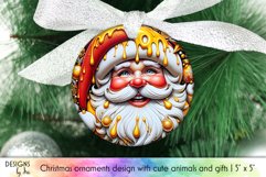 Santa Claus Ornament Bundle, Christmas Ornament Sublimation Product Image 13