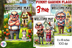 Sarcastic Garden Flag, Funny Garden Sign, Funny Quotes Product Image 1