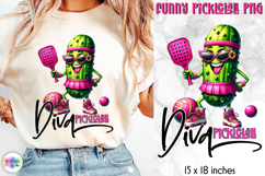 Cute Pickleball Sublimation, Funny Pickleball PNG Product Image 1