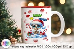 Funny Christmas Mug Designs Bundle, Funny Skeleton Santa PNG Product Image 10