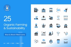 Organic Farming &amp; Sustainability Icons Product Image 1