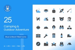 Camping &amp; Outdoor Adventure Icons Product Image 1