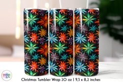 Whimsical Christmas Tumbler Wrap | Colourful Snowflakes Product Image 1