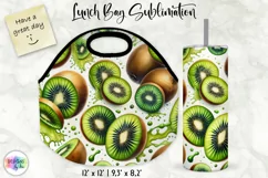 Lunch Bag Sublimation | Fruits and Berries Lunch Bag Print Product Image 1