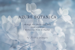 Azure Botanica: Fine Art Watercolor &amp; Cyanotype Backgrounds Product Image 8