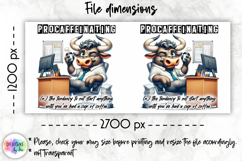 Sarcastic Office Mug Wrap, Funny Office Worker Mug Design Product Image 2
