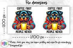 Sarcastic Animals Mug Wrap Sublimation, Cartoon Animals PNG Product Image 2