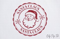 Christmas Post Stamps Santa claus PNG Product Image 1