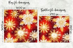 Shimmering Golden Snowflakes Lunch Bag | Snowflakes Tumbler Product Image 2