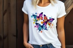 Butterfly Sublimation | Watercolour Colourful Butterfly PNG Product Image 2
