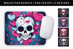 Skull Mouse Pad Design | Mouse Pad Sublimation PNG Product Image 1