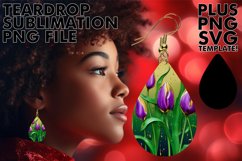 Sublimation Elegance: 3D Teardrop Beauty Product Image 1