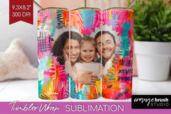 Brush Stroke Photo Tumbler PNG - Abstract Texture Picture Product Image 1