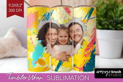Brush Stroke Photo Tumbler PNG - Abstract Texture Picture Product Image 1