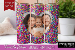 Glitter Photo Tumbler PNG - Sparkle Picture Tumbler Wrap Product Image 1