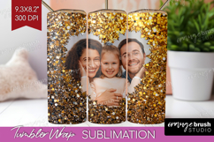 Glitter Photo Tumbler PNG - Sparkle Picture Tumbler Wrap Product Image 1