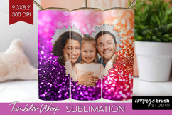 Glitter Photo Tumbler PNG - Sparkle Picture Tumbler Wrap Product Image 1