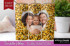 Glitter Photo Tumbler PNG - Sparkle Picture Tumbler Wrap Product Image 1