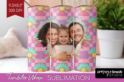 Groovy Photo Tumbler PNG - Flowers Picture Tumbler Wrap Product Image 1