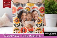 Groovy Photo Tumbler PNG - Flowers Picture Tumbler Wrap Product Image 1