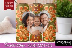 Groovy Photo Tumbler PNG - Flowers Picture Tumbler Wrap Product Image 1