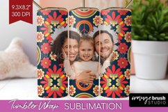 Groovy Photo Tumbler PNG - Flowers Picture Tumbler Wrap Product Image 1