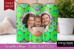Groovy Photo Tumbler PNG - Flowers Picture Tumbler Wrap Product Image 1
