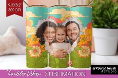 Groovy Photo Tumbler PNG - Flowers Picture Tumbler Wrap Product Image 1
