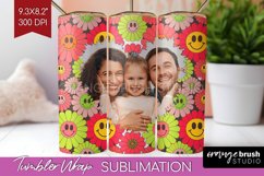 Groovy Photo Tumbler PNG - Flowers Picture Tumbler Wrap Product Image 1