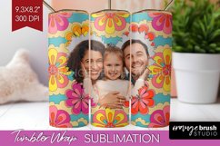 Groovy Photo Tumbler PNG - Flowers Picture Tumbler Wrap Product Image 1