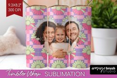 Groovy Photo Tumbler PNG - Flowers Picture Tumbler Wrap Product Image 1