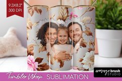 Flowers Photo Tumbler PNG - Floral Picture Tumbler Wrap Product Image 1
