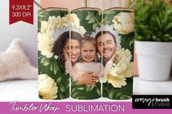 Flowers Photo Tumbler PNG - Floral Picture Tumbler Wrap Product Image 1