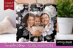 Flowers Photo Tumbler PNG - Floral Picture Tumbler Wrap Product Image 1