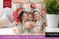 Flowers Photo Tumbler PNG - Floral Picture Tumbler Wrap Product Image 1