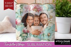 Flowers Photo Tumbler PNG - Floral Picture Tumbler Wrap Product Image 1